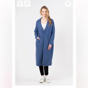 Blue Longline Cardigan